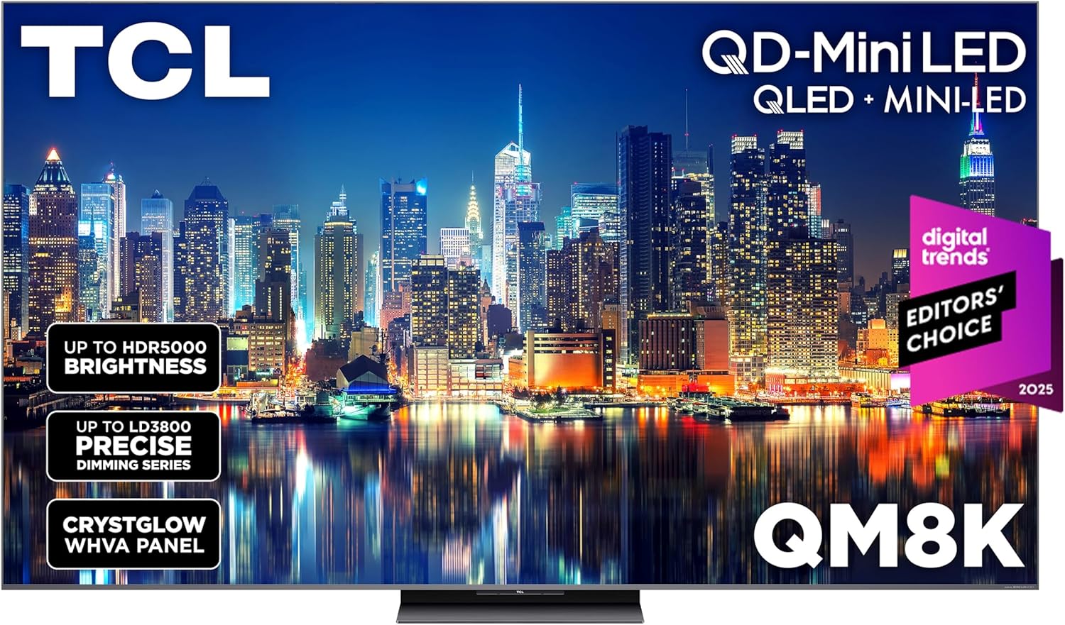 TCL QM8K Mini-LED QLED TV - CNET Best LCD TV 2025